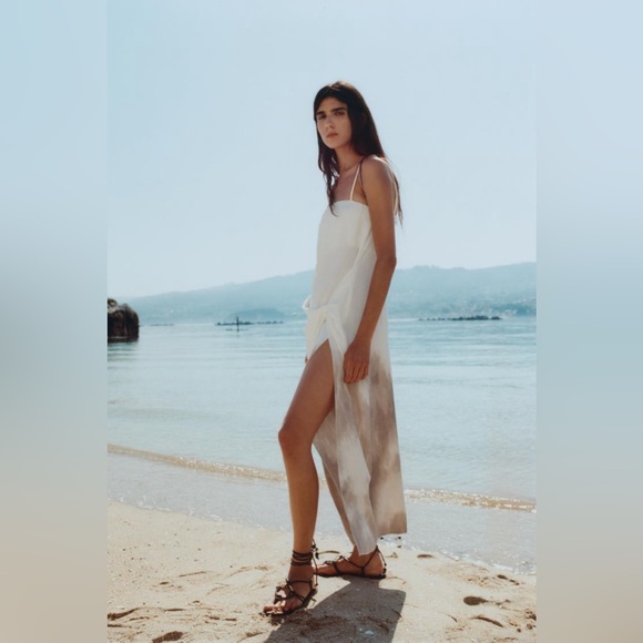 ZARA BLOGGERS’ FAVORITE DRAPED OMBRÉ DRESS - Picture 7 of 15